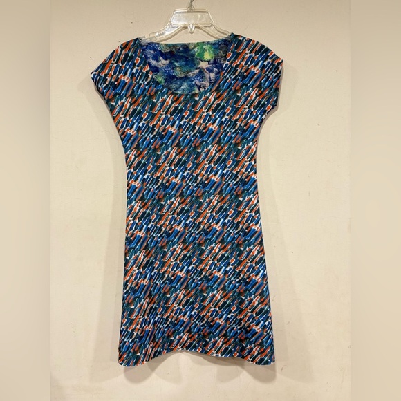 Animapop Italy Reversible Dress Abstract Artsy NWT No Iron Travel Women’s Sz S - Picture 3 of 15